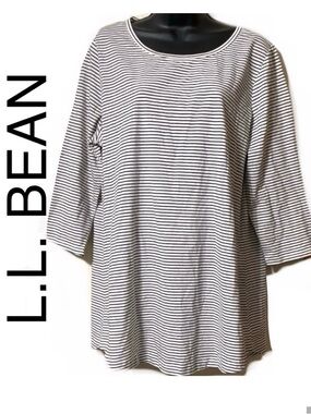 🆕🦋L.L. BEAN Striped Tunic Tee🦋
